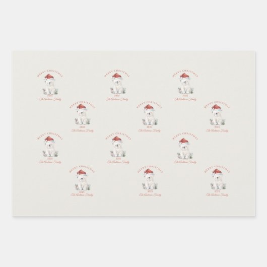 Custom Snowman waterverf Kerstfoto cadeau Inpakpapier Vel (Voorkant)