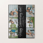 Custom Sober Jubileum Dad 6 Foto's Gepersonaliseer Legpuzzel (Verticaal)