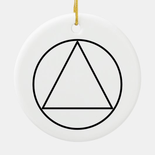 Custom “Sober Since” Keychain - Sobriety Date  Keramisch Ornament (Achterkant)