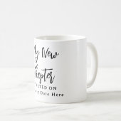 Custom Sobriety Mug – “My New Chapter Started On”  Koffiemok (Voorkant rechts)