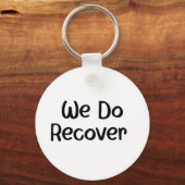 Custom Sobriety Recovery Milestone Gift - Vleugels Sleutelhanger (Achterkant)