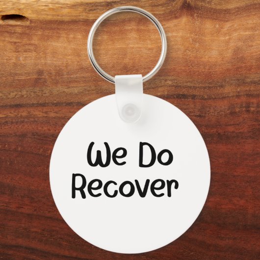 Custom Sobriety Recovery Milestone Gift - Vleugels Sleutelhanger (Achterkant)