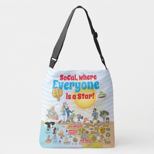 Custom SoCal Tote Bag (Achterkant)