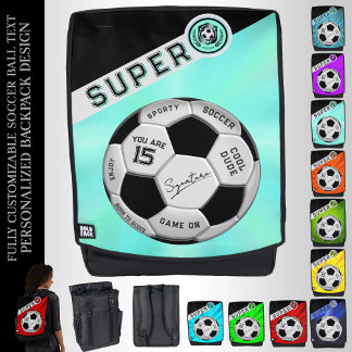 Custom Soccer Ball Gifts for Kids | Sporty Blue Rugtassen