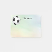 custom soccer  ball post it note to personalize (Voorkant)
