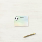 custom soccer ball post it note to personalize (Op bureau)