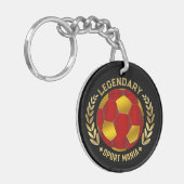 Custom Soccer Logo Sleutelhanger (Voorkant Links)