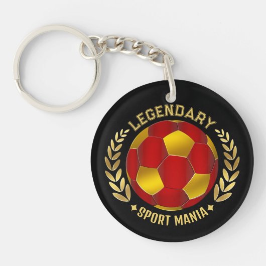 Custom Soccer Logo Sleutelhanger (Voorkant)