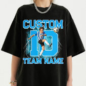 Custom Soccer player tee, personalized your number T-shirt