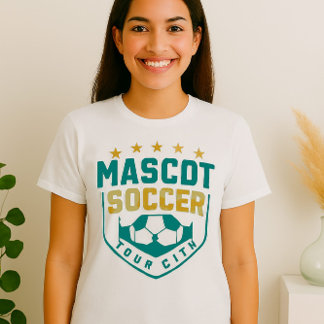 Custom Soccer Team Logo – Shield Design met sterre T-shirt