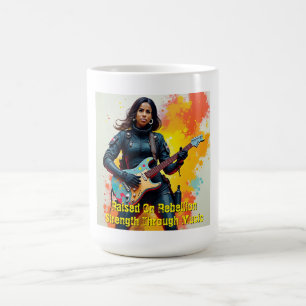 Custom Soldier Girl Gitarist Art Inspirerend Koffiemok
