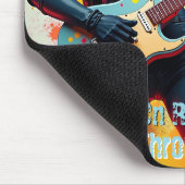 Custom Soldier Girl Gitarist Art Inspirerend Muismat (Hoek)