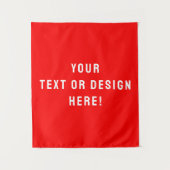 Custom Solid Red Tapestry – gepersonaliseerd voor Wandkleed (Voorkant)