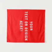 Custom Solid Red Tapestry – gepersonaliseerd voor Wandkleed (Voorkant (horizontaal))