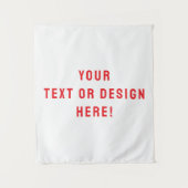 Custom Solid White Tapestry – Gepersonaliseerd voo Wandkleed (Voorkant)