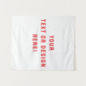 Custom Solid White Tapestry – Gepersonaliseerd voo Wandkleed (Voorkant (horizontaal))