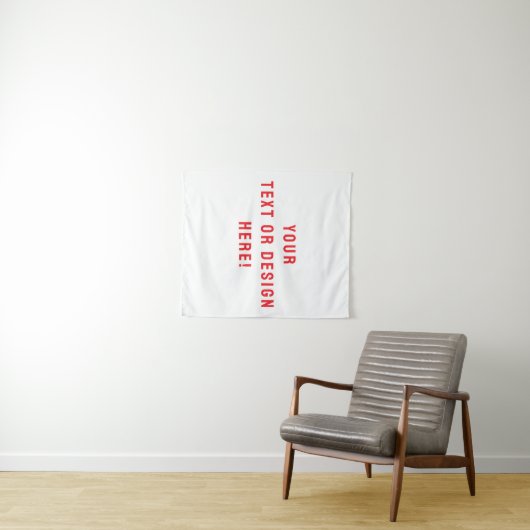 Custom Solid White Tapestry – Gepersonaliseerd voo Wandkleed (In Situ (horizontaal))