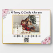 Custom Soundwave QR Code Art | Voice Recording Gif Fotoplaat (voorkant)