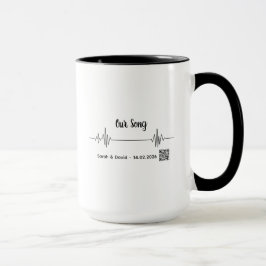 Custom Soundwave Song Code Mug-Personalized Voice  Mok