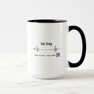 Custom Soundwave Song Code Mug-Personalized Voice  Mok