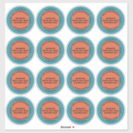 Custom Southwest Style Jar Box Tin Label Set