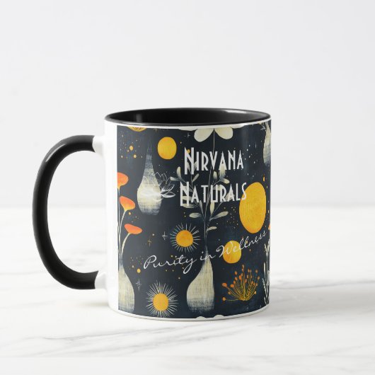 Custom Spa en Wellness Zakelijke Mok met bloemen (Links)