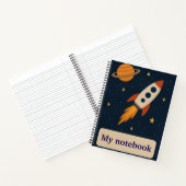 Custom Space Adventure Notitieboek voor jongens (Binnen)