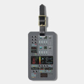 Custom Space Shuttle Control Board Bagagelabel (Voorkant verticaal)