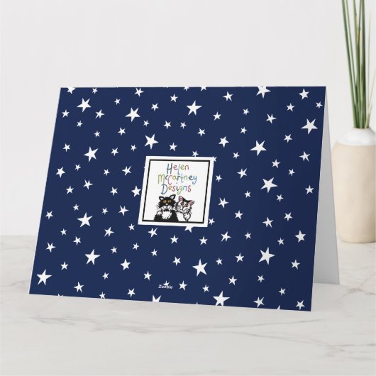 Custom Spaceman Astronaut Cosmonaut Birthday Kaart (Achterkant)