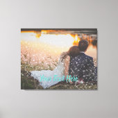 Custom Sparkle Light Effect Bruiloft Canvas Idee (Voorkant)
