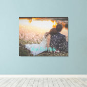 Custom Sparkle Light Effect Bruiloft Canvas Idee (Insitu (Houten vloer))