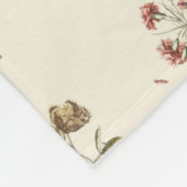 Custom Special Message Hand getrokken bloem bloeme Fleece Deken (Hoek)