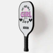 Custom Speel als een meisje, probeer grappig te bl Pickleball Paddle (Links)
