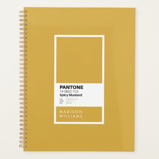 Custom Spicy Mustard Notitieboek | Gepersonaliseer (Voorkant)