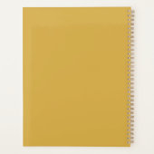 Custom Spicy Mustard Notitieboek | Gepersonaliseer (Achterkant)
