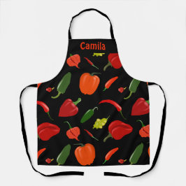 Custom Spicy Peppers  Schort