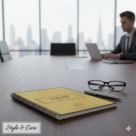 Custom Spiral Notitieboek met Naam & Zakelijke Log