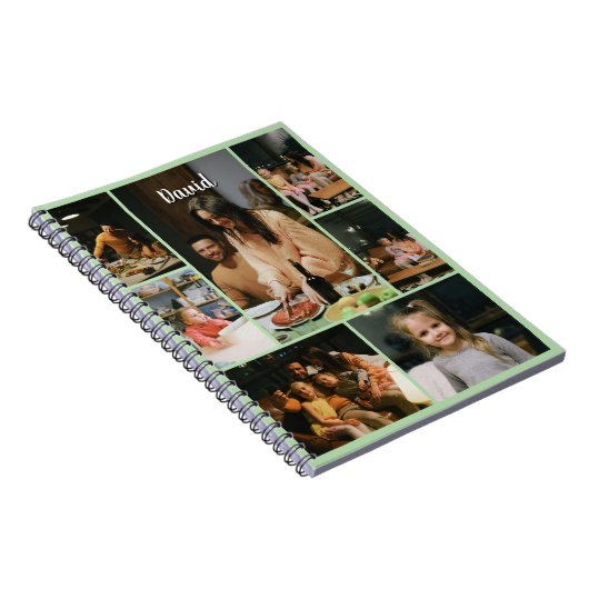 Custom Spiral Photo Notebook with Name Notitieboek (Rechterzijde)