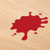 Custom Splash Tomato Red Clear Acrylic Invitation Acryl Uitnodigingen (Laagn)