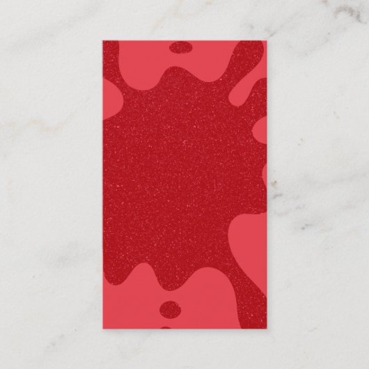 Custom Splash Tomato Red Flat Loyalty Card (Voorkant)