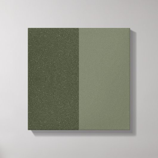 Custom Split Moss Green Canvas — Textuur + Solid (Voorkant)