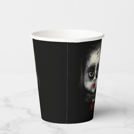 Custom Spooky AF Halloween Party Papieren Bekers (Rechts)