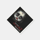 Custom Spooky AF Halloween Party Servet (Hoek)