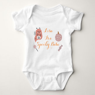 Custom Spooky Babe Leuke Halloween Ghost & Pompoen Romper