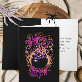 Custom Spooky Witches Brouwen  Happy Halloween Kaart