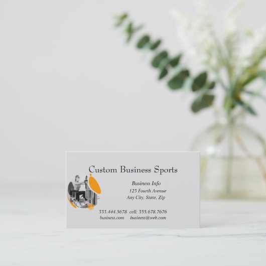 Custom Sport Basketbal Fitness Coach Visitekaartje (Staand voorkant)