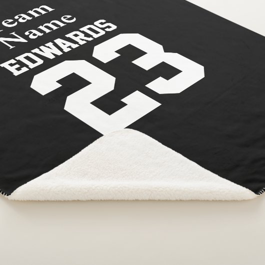 Custom Sport Team Naam Fleece Deken (3/4)