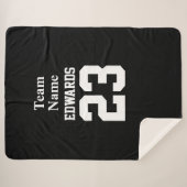 Custom Sport Team Naam Fleece Deken (Voorkant (horizontaal))