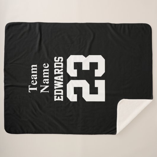 Custom Sport Team Naam Fleece Deken (Voorkant (horizontaal))