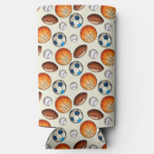 Custom Sports Balls Birthday Seltzer Blikjeskoeler (Achterkant)